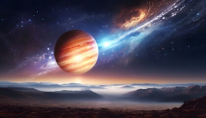 Galaxy landscape, starry details, Starseed, Celestial esoterica, neon colors, realistic, ultra 8k resolution