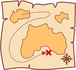 ancient map paper earth tone