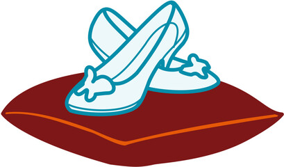 cinderella glass shoes pair accessories