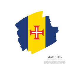 Flag of Madeira, vector graphic design