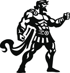 Fototapeta na wymiar Hercules Son of Zeus Logo