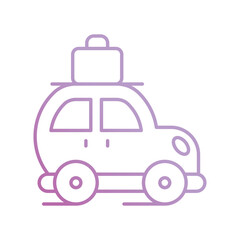 trip icon with white background vector stock illustration