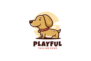 Dog Logo Design Vector Template