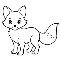 A cat illustration with vecto art silhouette 