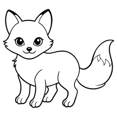 illustration of a cat with vector art silhouette 