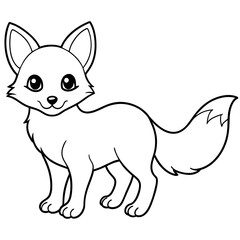Obraz premium illustration of a cat with vector art silhouette 