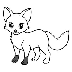 illustration of a cat with vector art silhouette 