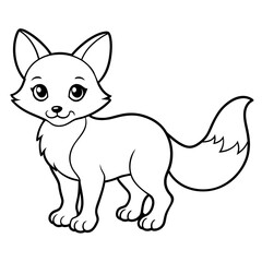 illustration of a cat with vector art silhouette 