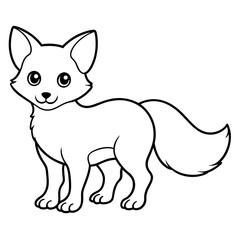 illustration of a cat with vector art silhouette 