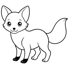 illustration of a cat with vector art silhouette 