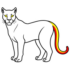 Fox illustration with vector art