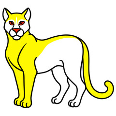 Lionillustration with vector art