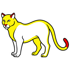Lionillustration with vector art
