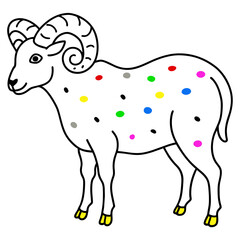 Obraz na płótnie Canvas illustration of a sheep