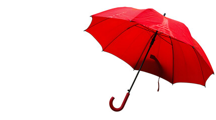 Vibrant Red Umbrella, With A Sturdy Handle and Water-Resistant Fabric, Ready to Shield You from The Rain in Style