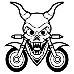 Vintage Motorcycle Adventure: Vector Illustration