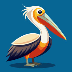 Majestic Pelican: A Vector Illustration
