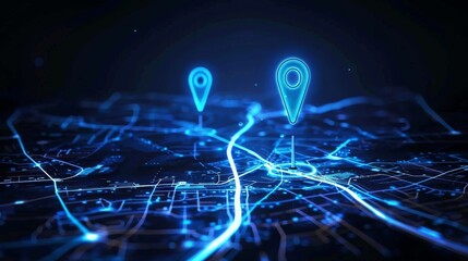 pin map location AI technology GPS