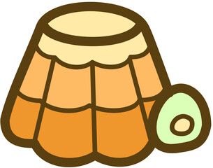 milk pudding jiggle jelly dessert