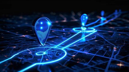 pin map location AI technology GPS