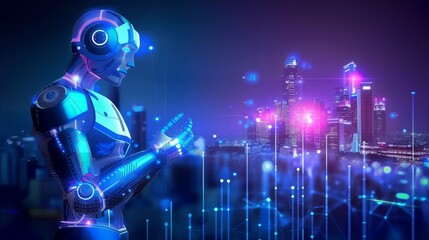 Artificial intelligence robot maintain a smart city