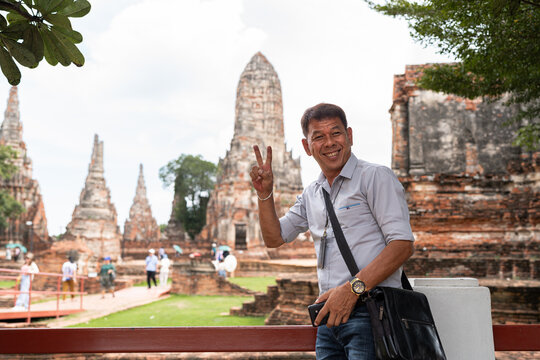 Thai man in Ayutthaya.