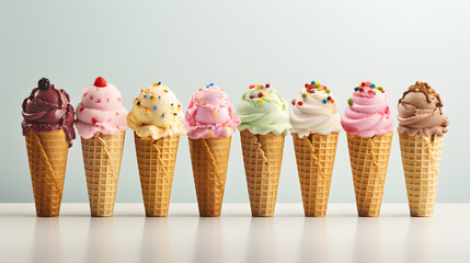 Ice Cream Catering Poster 3d - obrazy, fototapety, plakaty