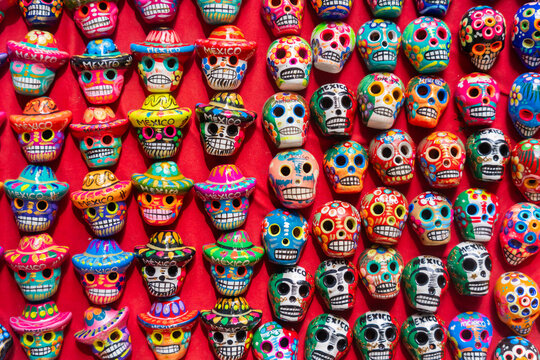 Colorful Mexican Skull. 