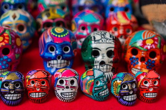 Colorful Mexican Skull. 