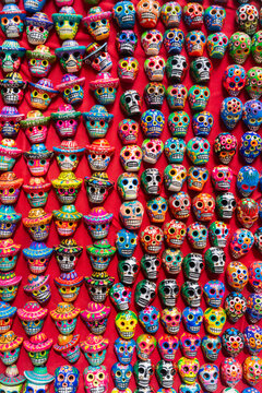 Colorful Mexican Skull. 