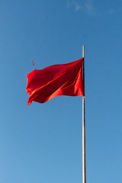 Red Flag on the beach