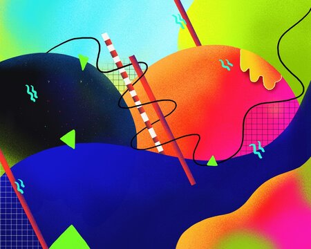 Colorful abstract background illustration