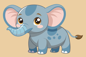 baby-elephant--big-eyes-vector-illustration