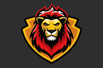 logo-lion-vector  illustration 