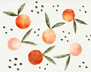 Orange fruit illustration 