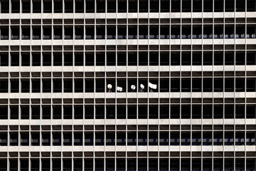 Modern building with antennas