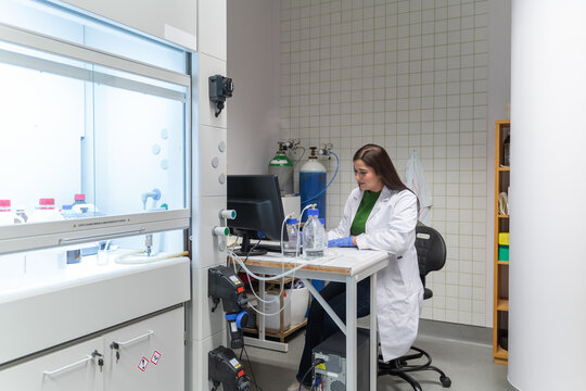 Researcher Working In The Lab 