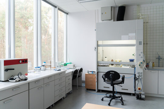 Empty Electrochemistry Laboratory Room