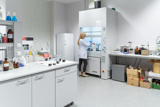 Scientist Working In Catalysis Lab