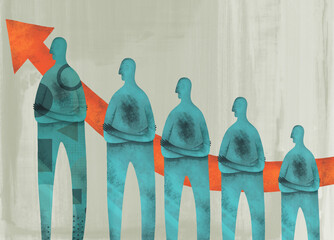 Business concept: growth using artificial intelligence