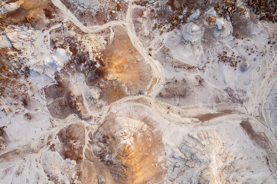 Aerial view of desert Environment