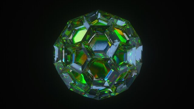 Green Abstract Crystal Ball
