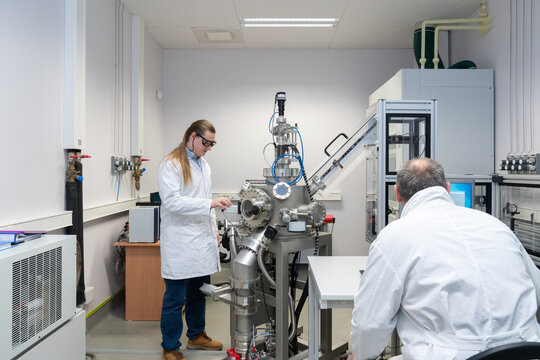 Scientists Working In The Laboratory