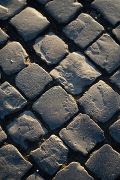 Stone pavement in ancient Rome