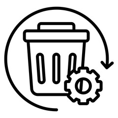 Waste Management  Icon Element For Design