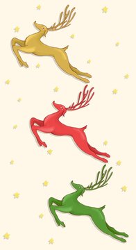 Christmas deer.