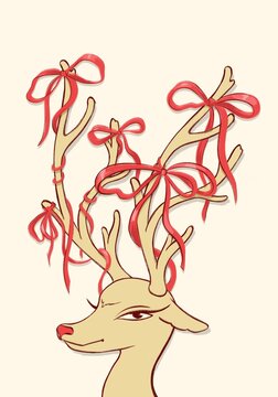 Christmas deer.