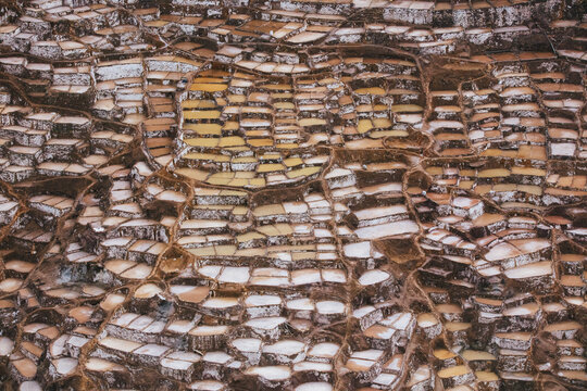 Organic Pattern - Salt Mines In Peru South America