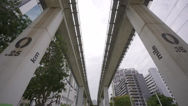 Filming under the Brickell Underline Miami FL HDR 4k video
