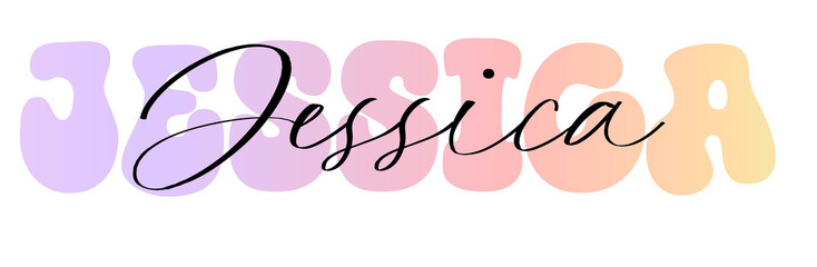 Jessica Planner Name, Sticker, label, nametag & identify